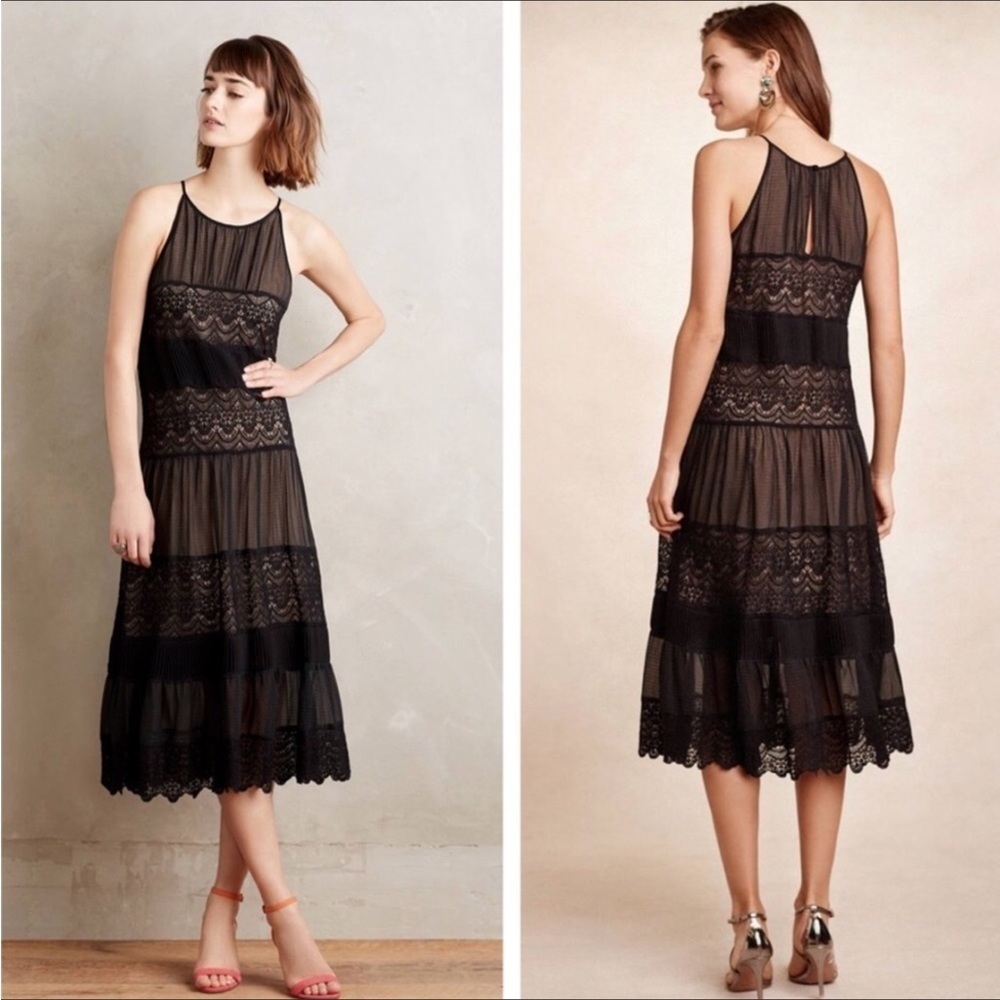 “HD IN PARIS” Anthropologie Villanelle Lace Midi Dress